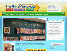 Tablet Screenshot of centerstagepreschool.com